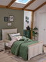 Hanah Home Cama Individual Monte Crema y Roble